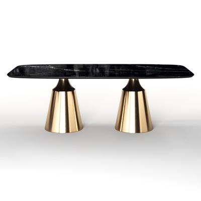 Стол Top concept Стол овальный Lucas 230, керамика глянцевая, черная арт. 21301