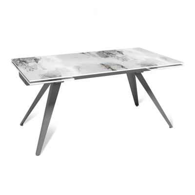 Стол Top concept Стол раскладной Asti (160+40+40), керамика глянцевая Calacatta арт. 50167000001418