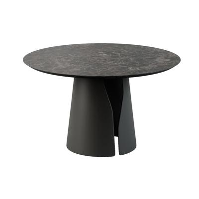 Стол Top concept Стол круглый GIO 100, керамика матовая, черная арт. 20319