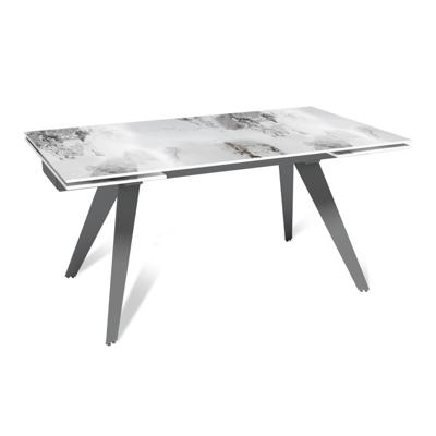 Стол Top concept Стол раскладной Rhein (160+40+40), керамика глянцевая Calacatta арт. 47945000001345