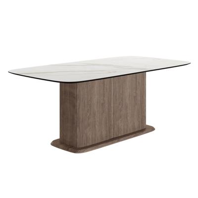 Стол Top concept Стол прямоугольный Denver 160, керамика матовая, опора дерево арт. 22800