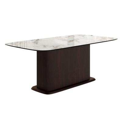 Стол Top concept Стол прямоугольный Denver 160, керамика глянцевая, опора дерево арт. 22801