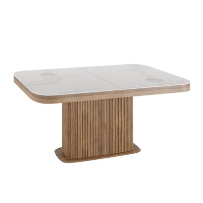 Стол Top concept Стол прямоугольный раскладной Denver (180+40), керамика матовая, опора дерево арт. 25095