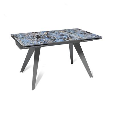 Стол Top concept Стол раскладной Rhein (140+40+40), керамика глянцевая Lemurian Blue арт. 50951000001283