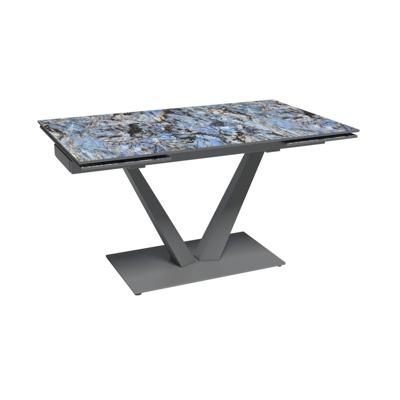 Стол Top concept Стол раскладной Malibu (140+40+40), керамика глянцевая Lemurian Blue арт. 50925000001326