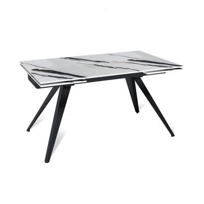 Стол Top concept Стол раскладной Asti (140+40+40), керамика глянцевая Panda White арт. 50168000001394