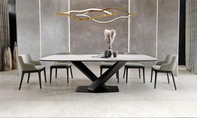 Стол Top concept Стол Toros 180 овальный, керамика матовая белая арт. 22714