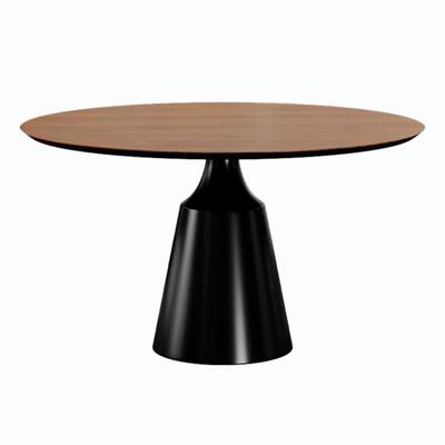 Стол Top concept Стол круглый Lucas 120, шпон / опора черная арт. 25053