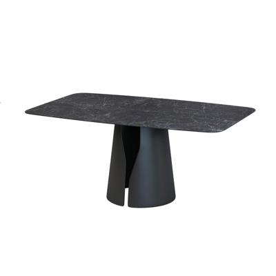 Стол Top concept Стол овальный Джио 160, керамика матовая, черная арт. Н0000038716