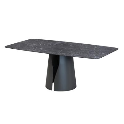 Стол Top concept Стол овальный Джио 180, керамика матовая, черная арт. Н0000038723