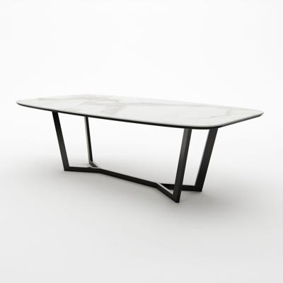 Стол Top concept Стол овальный Бенц 160, керамика матовая, белая арт. 14303