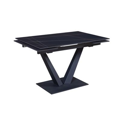 Стол Top concept Стол раскладной Малибу (120+30+30), керамика матовая Black Gold арт. 48174000001263