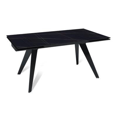 Стол Top concept Стол раскладной Рейн (160+40+40), керамика матовая Black gold арт. 47945000001351