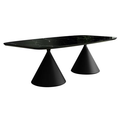 Стол Top concept Стол овальный Аксис 200, керамика глянцевая, черная арт. 24499