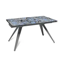 Стол Top concept Стол раскладной Asti (120+30+30), керамика глянцевая Lemurian Blue арт. 21173