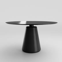 Стол Top concept Стол круглый Ikon 120, керамика глянцевая, черная арт. Н0000038766