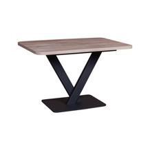 Стол Top concept Стол Chester раздвижной  (120+40) дуб эндгрейн, опоры черные арт. 19070