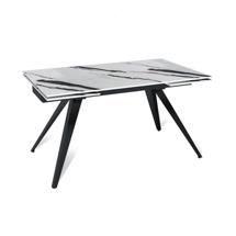 Стол Top concept Стол раскладной Asti (140+40+40), керамика глянцевая Panda White арт. 50168000001394