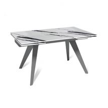 Стол Top concept Стол раскладной Rhein (140+40+40), керамика глянцевая Panda White арт. 50951000001284