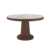 Стол Top concept Стол круглый обеденный Bilbo 110, керамика матовая белая арт. 22236