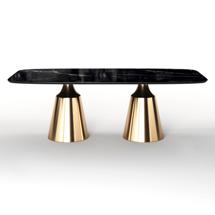 Стол Top concept Стол овальный Lucas 230, керамика глянцевая, черная арт. 21301