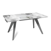 Стол Top concept Стол раскладной Rhein (160+40+40), керамика глянцевая Calacatta арт. 47945000001345