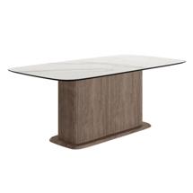 Стол Top concept Стол прямоугольный Denver 160, керамика матовая, опора дерево арт. 22800