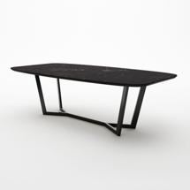 Стол Top concept Стол овальный Бенц 160, керамика матовая, черная арт. 14306