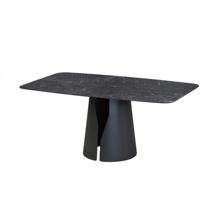 Стол Top concept Стол овальный Джио 160, керамика матовая, черная арт. Н0000038716