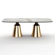 Стол Top concept Стол овальный Лукас 230, керамика матовая, белая арт. 21300