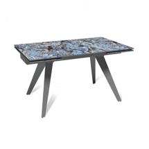Стол Top concept Стол раскладной Рейн (140+40+40), керамика глянцевая Lemurian Blue арт. 50951000001283