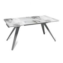 Стол Top concept Стол раскладной Асти (160+40+40), керамика глянцевая Calacatta арт. 50167000001418