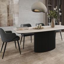 Стол Top concept Стол Нолан 180, керамика матовая, белая / опора овал арт. 21639