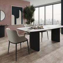 Стол Top concept Стол обеденный Нолан 200, керамика матовая / две опоры овал арт. 21642