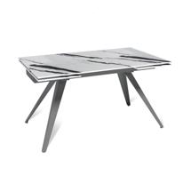 Стол Top concept Стол раскладной Асти (140+40+40), керамика глянцевая Panda White арт. 50168000001383