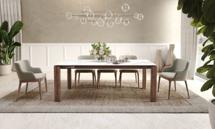 Стол Top concept Стол раскладной Арон (160+40), керамика матовая белая арт. 22243