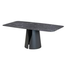 Стол Top concept Стол овальный Джио 180, керамика матовая, черная арт. Н0000038723