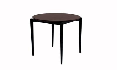 Стол ZiP-mebel Стол Pawook К 90 чёрный/орех арт. F004170BUW