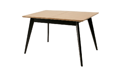 Стол ZiP-mebel Стол Сканди 120 чёрное дерево/натур арт. F514125BUN