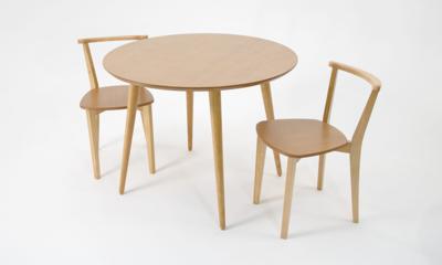 Стол ZiP-mebel Стол Монте К 90 натур со стульями Франк натур арт. F004145N00X2R100701N00