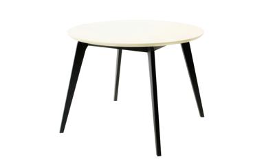 Стол ZiP-mebel Стол Arki К 90 чёрный/слоновая кость арт. F004090BUS