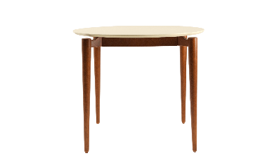 Стол ZiP-mebel Стол Pawook К 90 орех/слоновая кость арт. F004172WUS