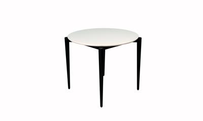 Стол ZiP-mebel Стол Pawook К 90 чёрный/слоновая кость арт. F004170BUS