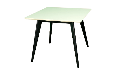 Стол ZiP-mebel Стол Сканди М 90 чёрное дерево/слоновая кость арт. F404125BUS