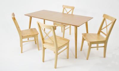 Стол ZiP-mebel Стол Монте 120 натур со стульями Ингольф натур арт. F514136N00X4R100743N00