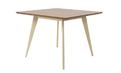 Стол ZiP-mebel Стол Сканди М 100, Слоновая кость/Натуральное дерево арт. F404113SUN