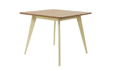 Стол ZiP-mebel Стол Сканди М 90, Слоновая кость/Натуральное дерево арт. F404122SUN