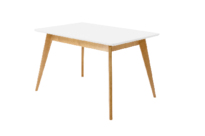 Стол ZiP-mebel Стол Сканди 120, Натур/ Белый арт. F514101NUA