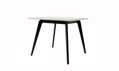 Стол ZiP-mebel Стол Arki М 100 чёрный/слоновая кость арт. F404096BUS