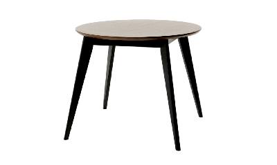 Стол ZiP-mebel Стол Сканди К 100 чёрное дерево/орех арт. F004126BUW